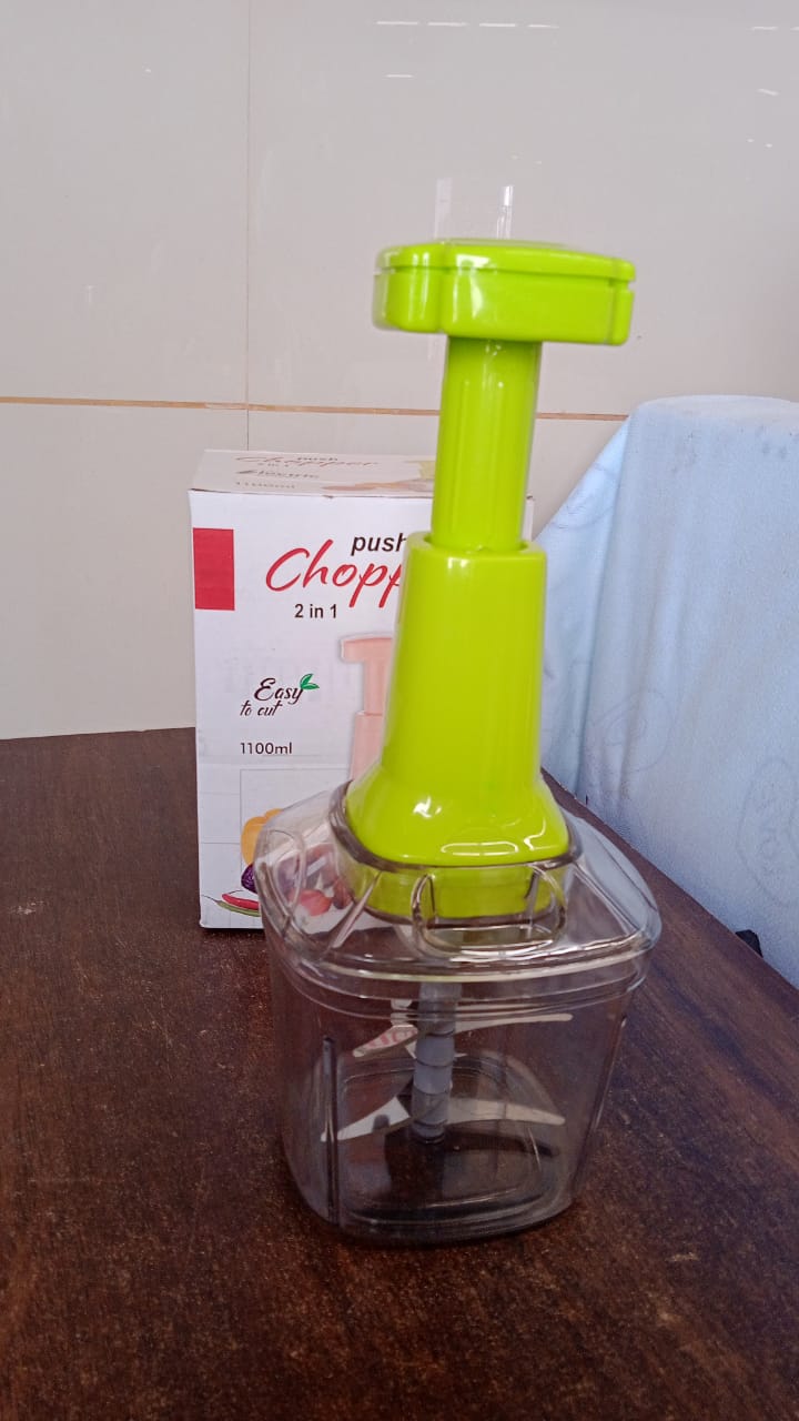 2in1 Press Vegetable Choppers for Kitchen (1100 ML) 2in1 Press Vegetable Choppers for Kitchen (1100 ML)